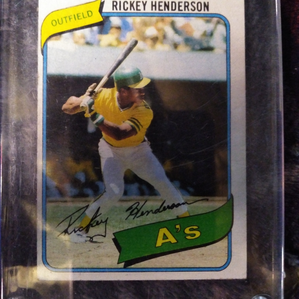 Rickey Henderson card..